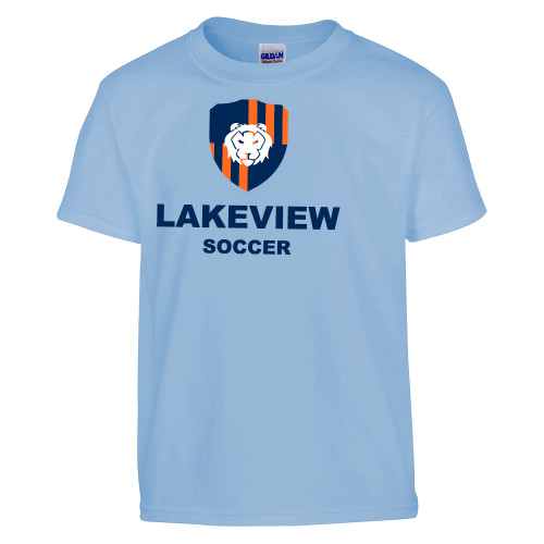  Youth Light Blue T Shirt - Lakeview Shield Soccer