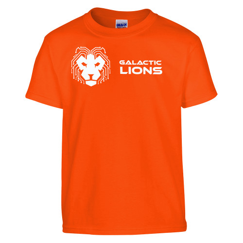  Youth Orange T Shirt - LA Robotics - Galactic Lions Horizontal