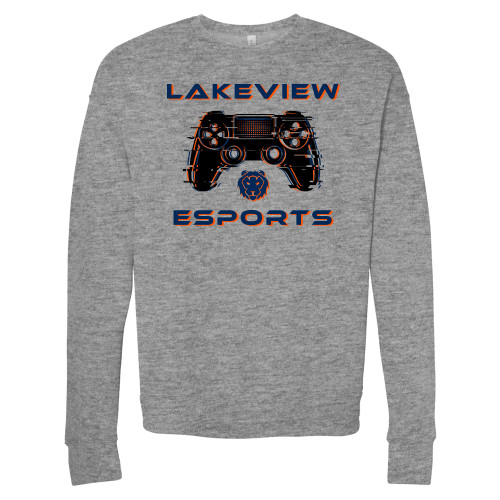 Main Image for  Bella + Canvas Heather Grey Fleece Crew