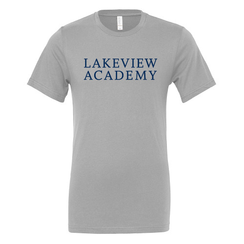  Bella + Canvas Ash Grey Jersey Cotton T Shirt - Lakeview Academy Stacked