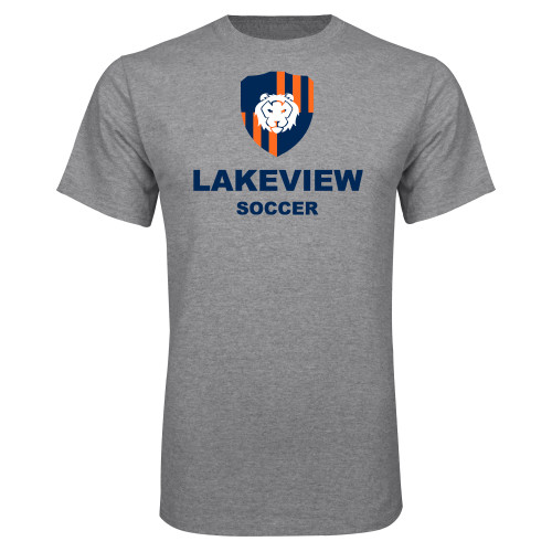  Grey T Shirt - Lakeview Shield Soccer