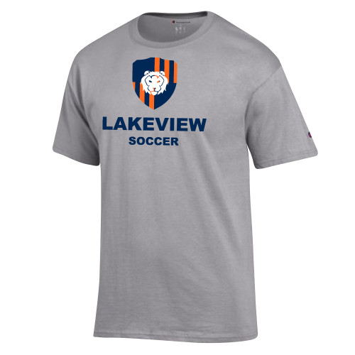  Champion Oxford Grey T Shirt - Lakeview Shield Soccer