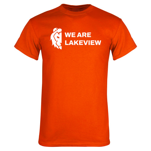  Orange T Shirt - We Are Lakeview Half Lion