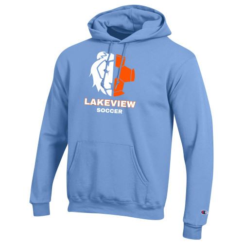  Champion Light Blue Hood - Half Lion Lakeview Soccer