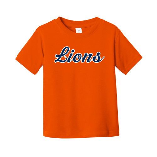  Toddler Orange T Shirt - Lions Script