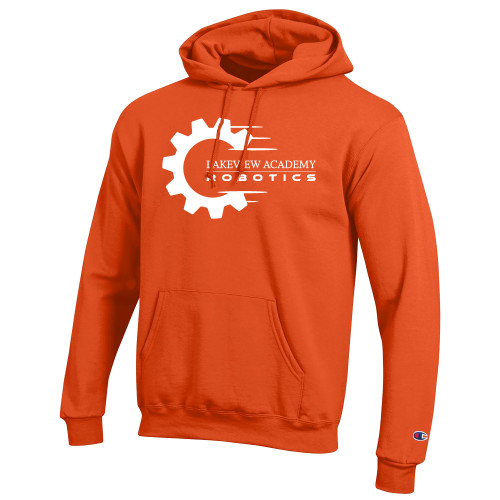  Champion Orange Fleece Hoodie - Lakeview Academy Robotics