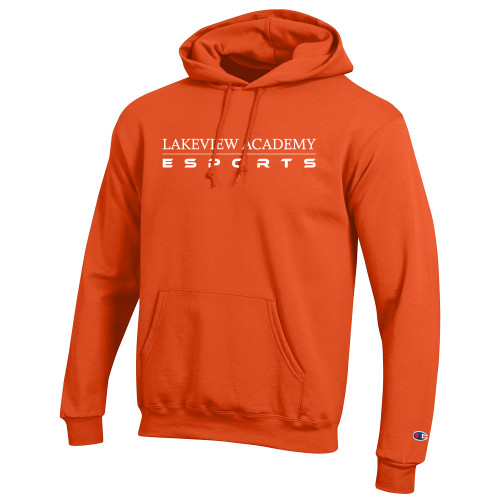  Champion Orange Fleece Hoodie - Lakeview Academy Esports