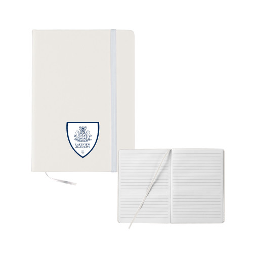  5x7 White Hard Cover Journal - Lakeview Crest