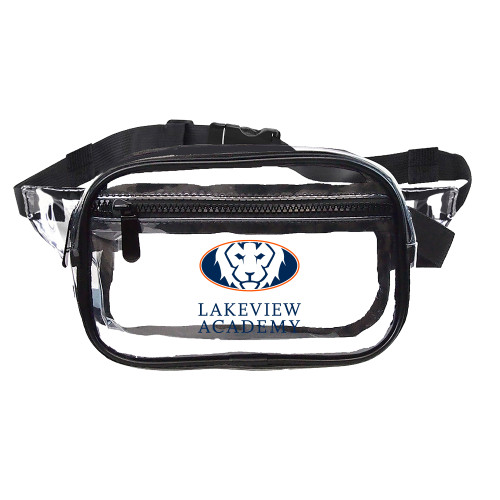  Clear Fanny Pack - Lakeview Academy w Oval Lion Stacked