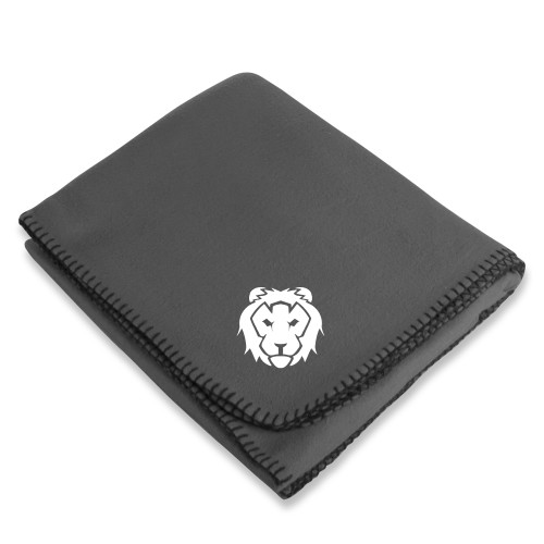 Grey Arctic Fleece Blanket - Lion