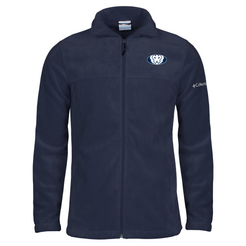  Columbia Navy Full Zip Fleece Jacket - Oval Lion