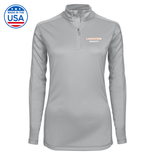  Syntrel Womens Platinum Interlock 1/4 Zip - Lakeview Faculty
