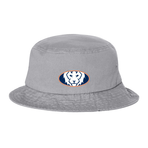  Sportsman Grey Bucket Hat - Oval Lion