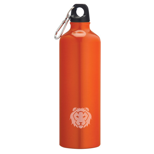  Venture Aluminum Orange Bike Bottle 26oz - Lion Engraved