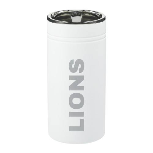  Sherpa Vacuum White Tumbler & Insulator 12oz - Lions Engraved