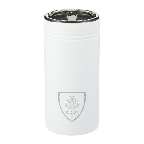  Sherpa Vacuum White Tumbler & Insulator 12oz - Lakeview Crest Engraved