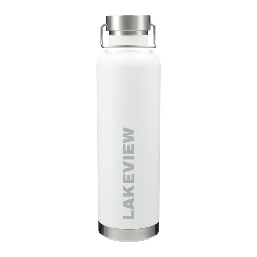  Thor Copper Vacuum Insulated White Bottle 32oz - Lakeview Flat Wordmark Engraved