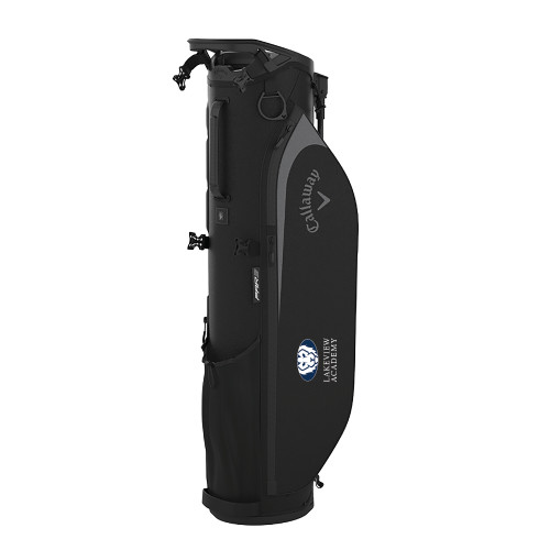  Callaway Par 3 Black Stand Golf Bag - Lakeview Academy w Oval Lion Stacked