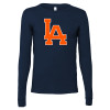 Thumbnail image for  Bella + Canvas Navy Jersey Cotton Long Sleeve T Shirt