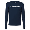 Thumbnail image for  Bella + Canvas Navy Jersey Cotton Long Sleeve T Shirt