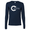Thumbnail image for  Bella + Canvas Navy Jersey Cotton Long Sleeve T Shirt