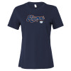 Thumbnail image for  Bella + Canvas Womens Navy Relaxed Cotton T Shirt
