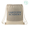 Thumbnail image for  Split Recycled Cotton Grey/Natural Drawstring Bag