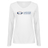 Thumbnail image for  Womens White Long Sleeve V Neck Tee