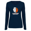 Thumbnail image for  Womens Navy Long Sleeve V Neck Tee