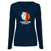 Thumbnail image for  Womens Navy Long Sleeve V Neck Tee