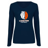Thumbnail image for  Womens Navy Long Sleeve V Neck Tee