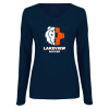 Thumbnail image for  Womens Navy Long Sleeve V Neck Tee