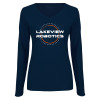 Thumbnail image for  Womens Navy Long Sleeve V Neck Tee