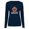 Thumbnail image for  Womens Navy Long Sleeve V Neck Tee