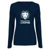 Thumbnail image for  Womens Navy Long Sleeve V Neck Tee 