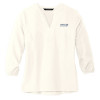 Thumbnail image for  Mercer + Mettle Womens Ivory 3/4 Sleeve Crepe Blouse