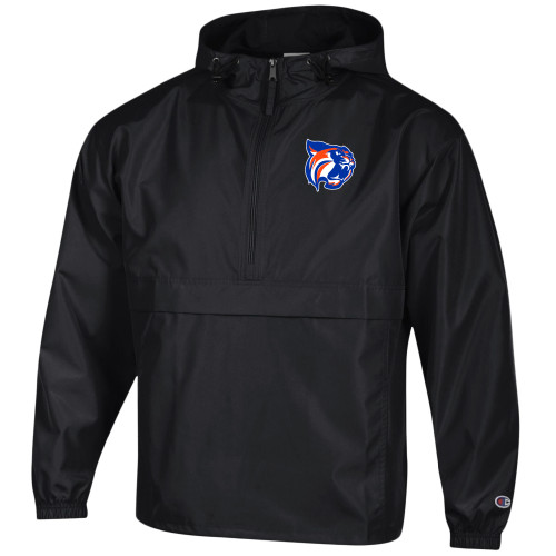  Champion Black Packable Jacket - LCU Mascot
