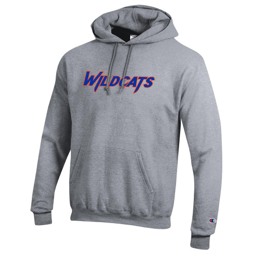  Champion Heather Grey Fleece Hoodie - Wildcats