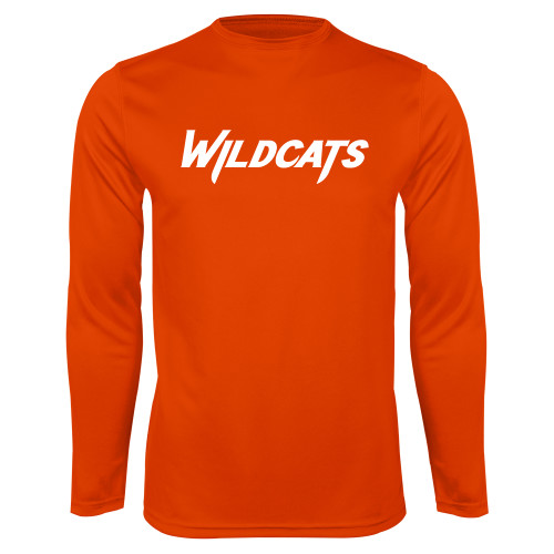  Orange Performance Long Sleeve Shirt - Wildcats