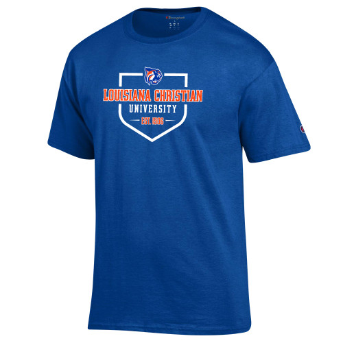  Champion Royal T Shirt - Louisiana Christian University Est 1906
