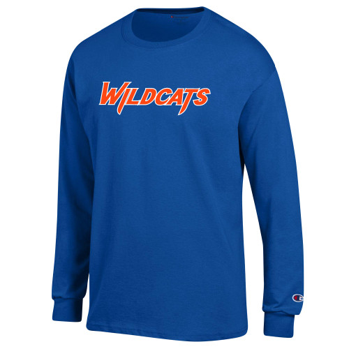  Champion Royal Long Sleeve T Shirt - Wildcats