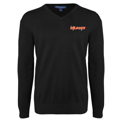  Black VNeck Sweater - Wildcats