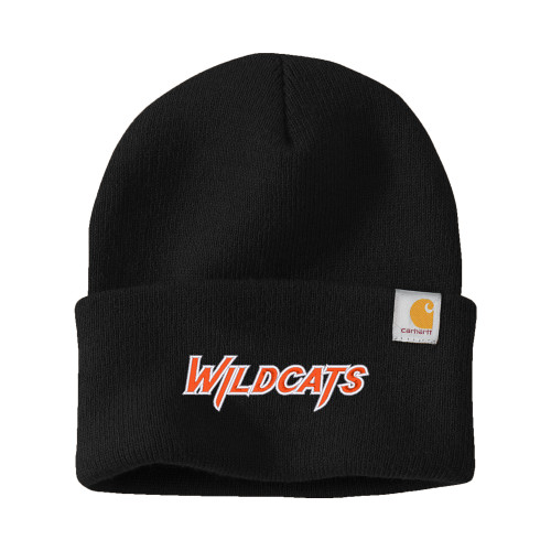  Carhartt Black Knit Beanie w/Cuff - Wildcats