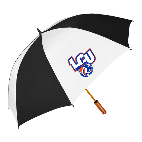  64 Inch Black/White Umbrella - LCU Primary Mark
