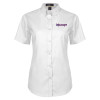 Thumbnail image for  Womens White Twill Button Up Short Sleeve