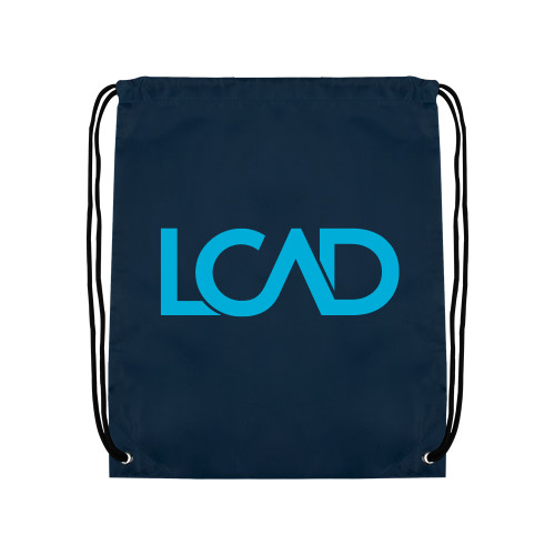  Navy Drawstring Backpack - Primary Mark