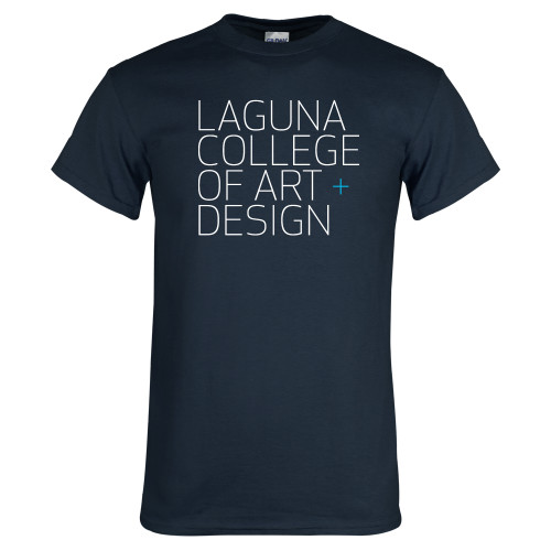  Navy T Shirt - Wordmark Stacked