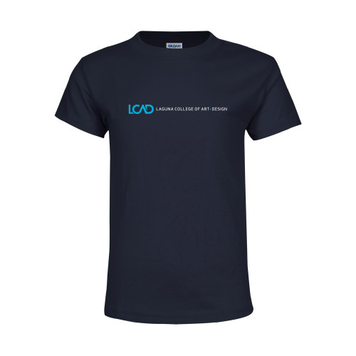  Youth Navy T Shirt - Centered Lock Up