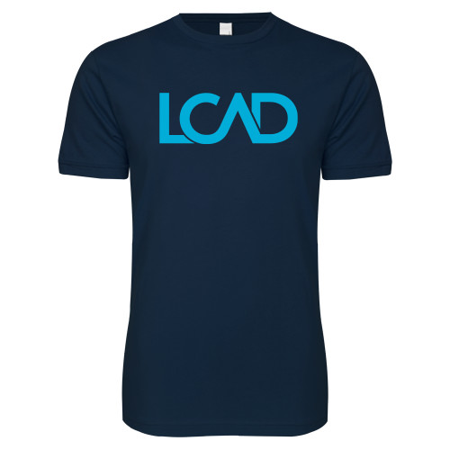  Next Level Navy SoftStyle T Shirt - Primary Mark