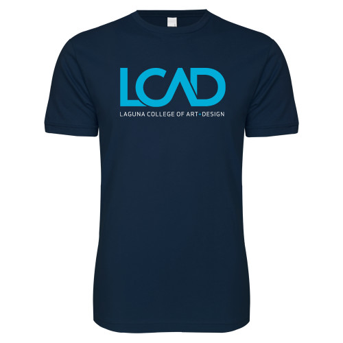  Next Level Navy SoftStyle T Shirt - Full Mark